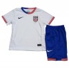 Baby Fußballbekleidung Vereinigte Staaten Heimtrikot Copa America 2024 Kurzarm (+ kurze hosen)
